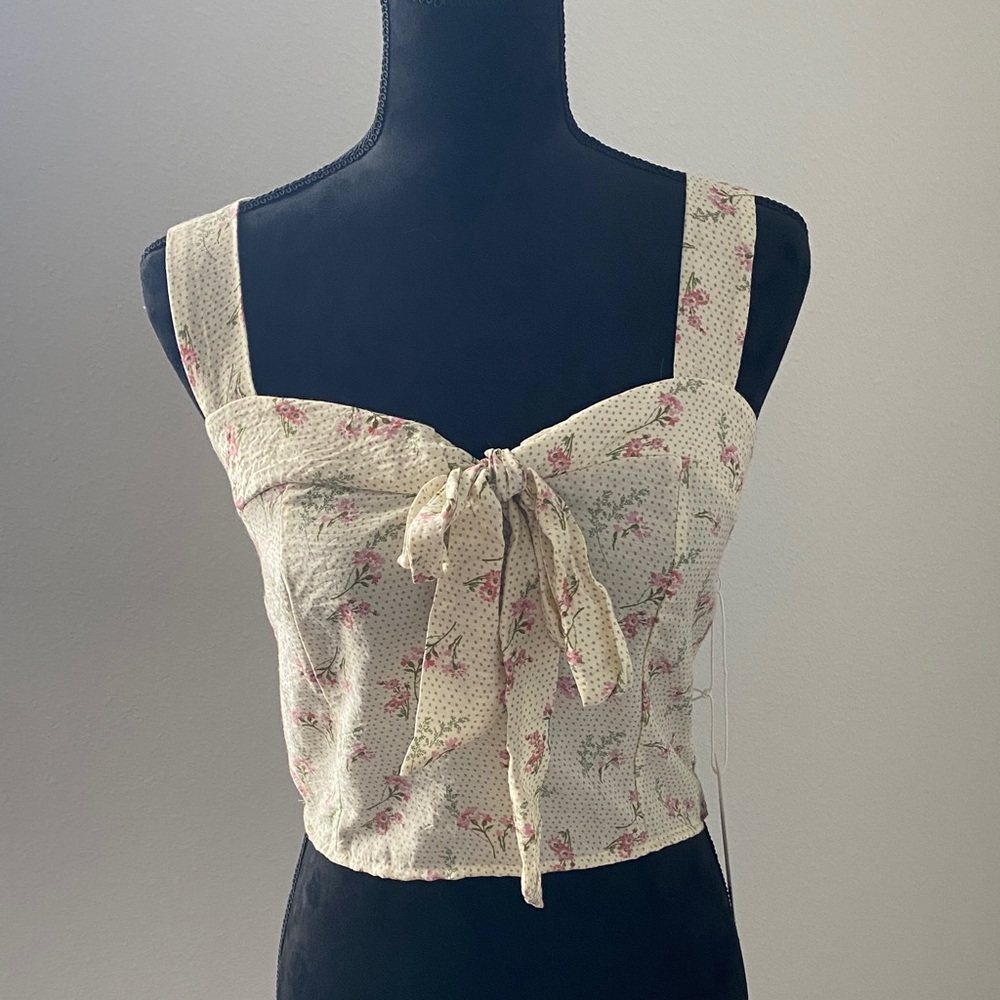 Floral Cream Women's Top